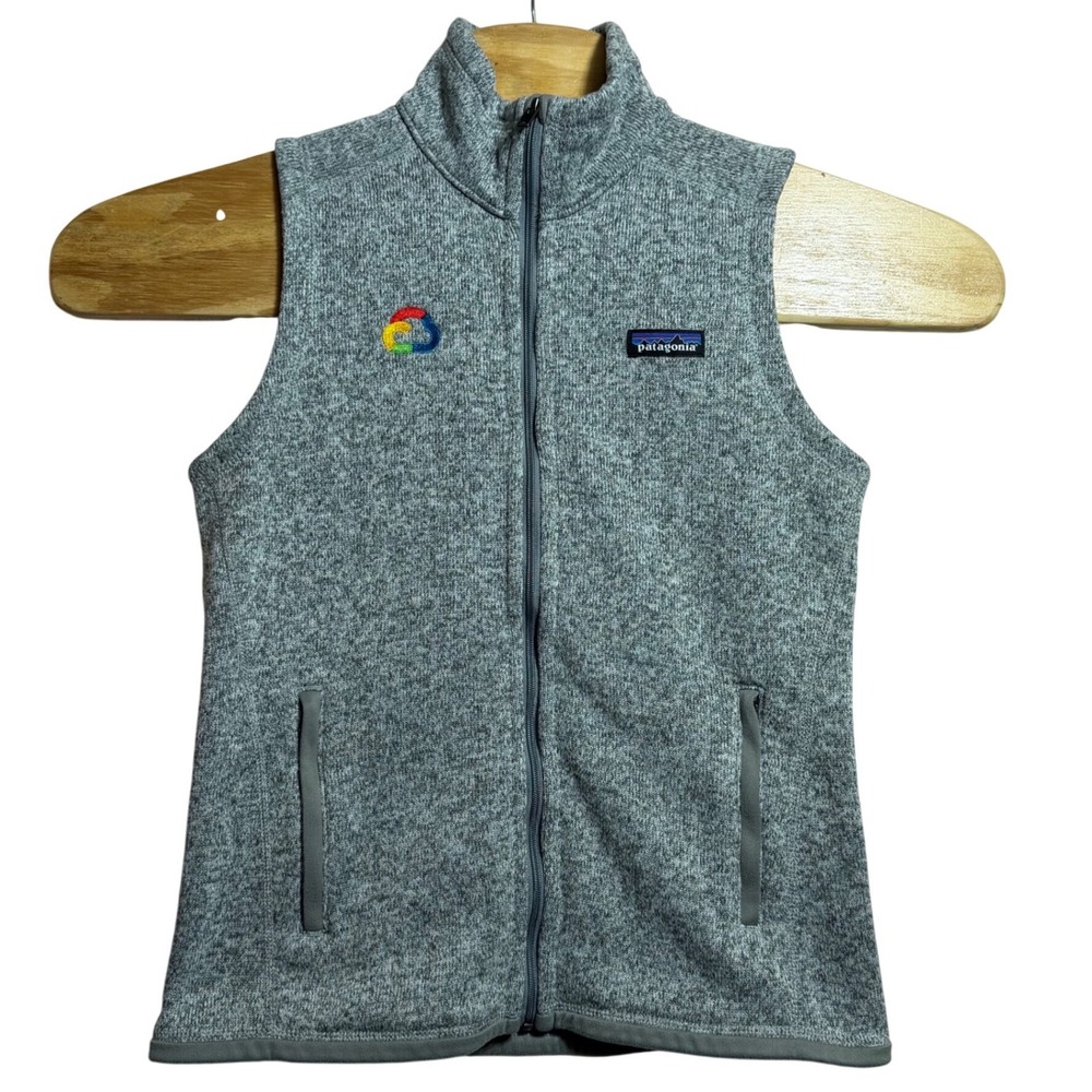 Patagonia Better Sweater Vest Womens Small Grey Full Zip Fleece 25887 FA19